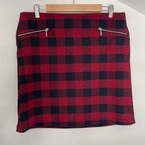 Maurices Plaid Mini Skirt. Size XL